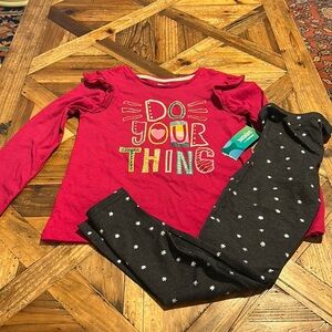 Garanimals long sleeve top & Old Navy leggings